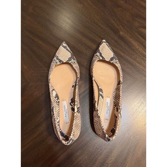 MM Lafleur Rowan‎ Embossed Snakeskin Flats NWOB New Women's 35 Italian Leather - Picture 12 of 12